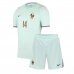 Maglie da calcio Francia Adrien Rabiot #14 Seconda Maglia Bambino Mondiali 2026  Manica Corta + Pantaloni corti)